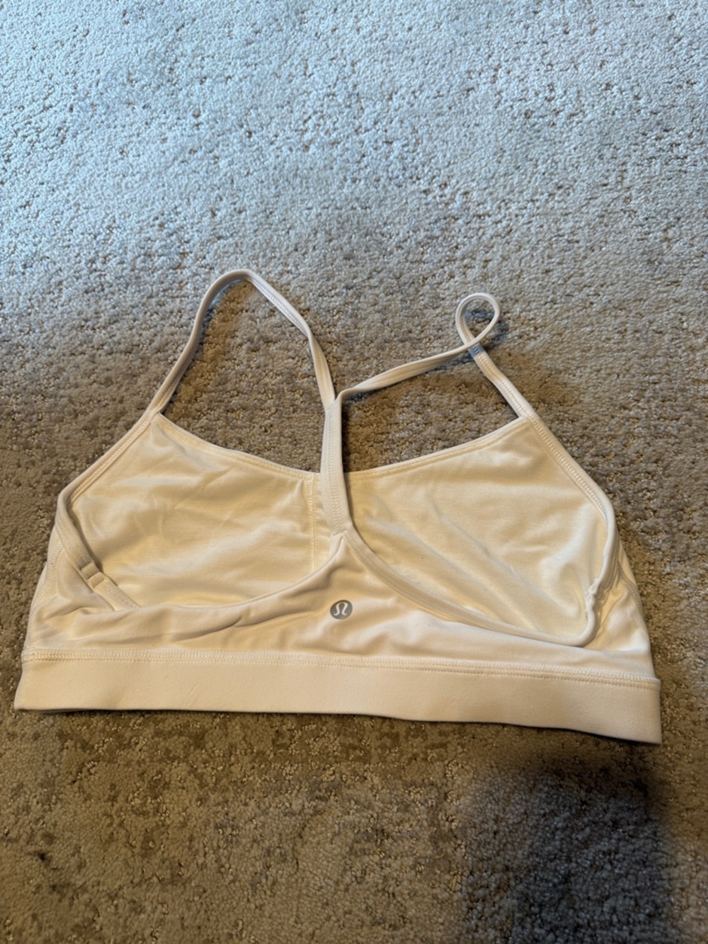 lululemon athletica y flow bra size 10 white - Picture 2 of 3